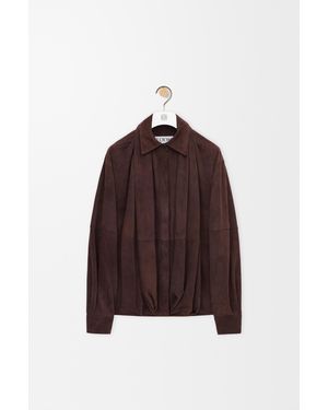Loewe Draped Shirt - Brown