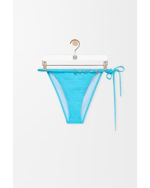 Loewe Parte Inferior De Bikini En Tejido Técnico Mujer - Azul