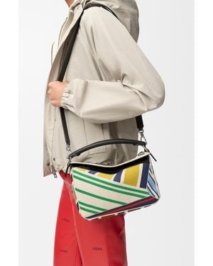 Loewe Small Puzzle Bag - White