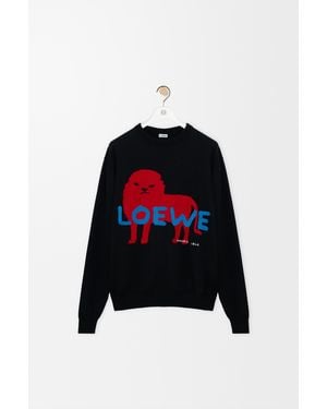 Loewe Jersey En Algodón Y Sedasize Hombre - Negro