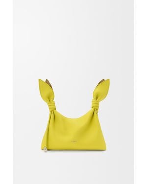 Loewe Bolso Scarf Mini En Piel De Cuero Lisa Mujer - Amarillo