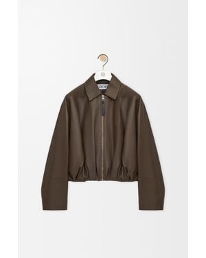 Loewe Draped Jacket - Brown