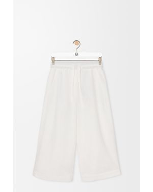 Loewe Cropped Trousers - White