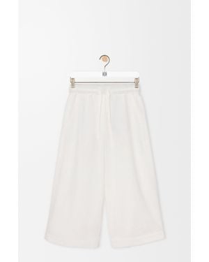 Loewe Cropped Trousers - White