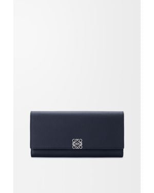 Loewe Anagram Continental Wallet - Blue