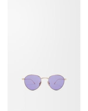 Loewe Groove Round Sunglasses - Purple