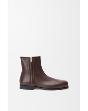 Loewe Botín Bobine En Piel De Cuero Lisasize Hombre - Marrón