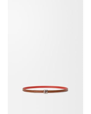 Loewe Reversible Anagram Bombé Belt - White