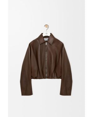 Loewe Draped Jacket - Brown