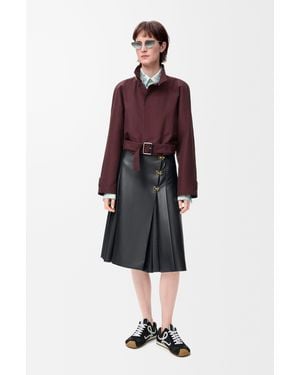 Loewe Pleated Skirt - Red