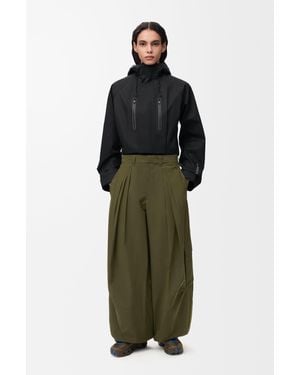 Loewe Cropped Parka - Green
