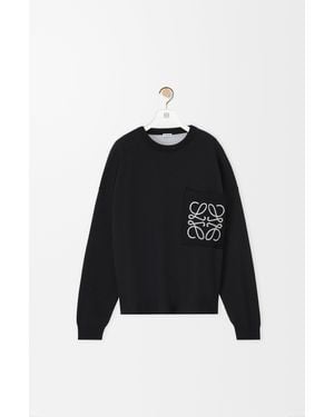 Loewe Anagram Pocket Jumper - Black