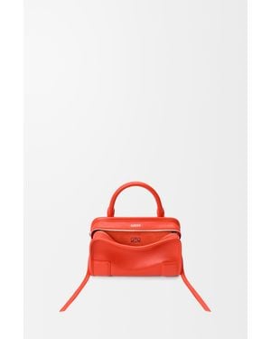Loewe Bolso Amazona 180 Mini En Piel De Cuero Suave Mujer - Rojo