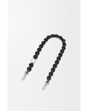 Loewe Cadena Con Eslabones Circulares En Piel De Cuero Mujer - Negro