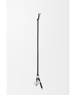 Loewe Charm Multi Tool En Latón Y Piel De Cuero Mujer - Blanco
