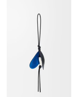 Loewe Charm De Concha En Piel Mujer - Azul