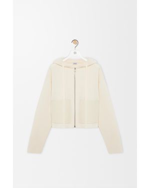 Loewe Zip-Up Hoodie - Natural