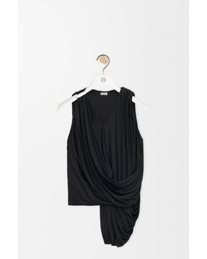 Loewe Draped Top - Black