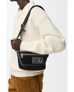 Loewe Messenger Flex Small Crossbody Bag - Black