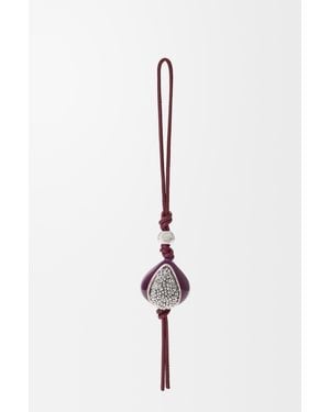 Loewe Charm Beaded Fig Mujer - Blanco