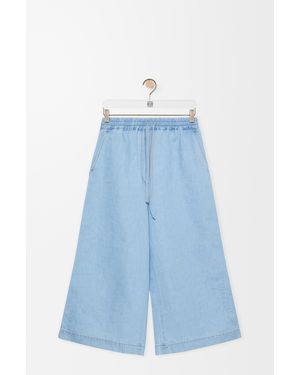 Loewe Cropped Trousers - Blue