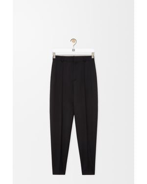 Loewe Pantalón En Lana Mujer - Negro