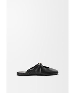 Loewe Pebble Soft Mule - Black