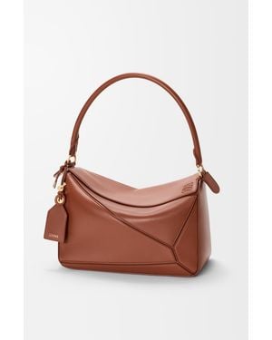 Loewe Medium Puzzle Featherlight Bag - Brown