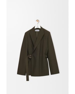 Loewe Draped Jacket - Green