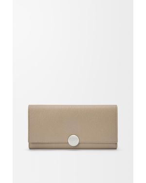 Loewe Pebble Continental Wallet - Natural