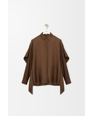 Loewe Cape Shirt - Brown