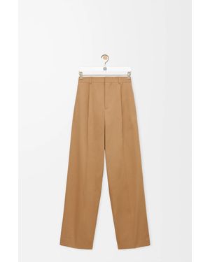 Loewe Wide Leg Trousers - Natural