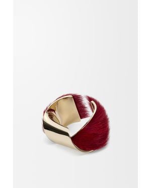 Loewe Wide Twisted Cuff - Red