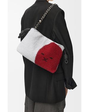 Loewe Medium Lion Beads Flamenco Purse - Black