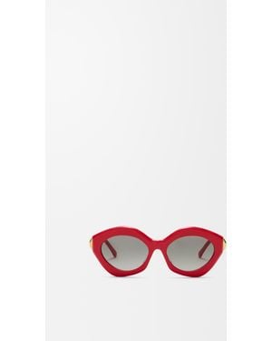 Loewe Coil Cateye Sunglasses Mujer - Red