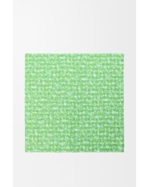 Loewe Pañuelo En Seda Mujer - Verde