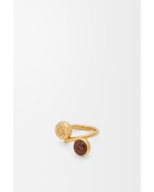 Loewe Anagram Pebble Ring For - White