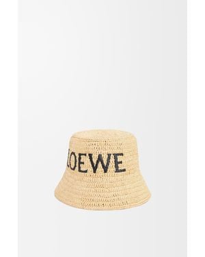 Loewe Raffia Bucket Hat - Metallic