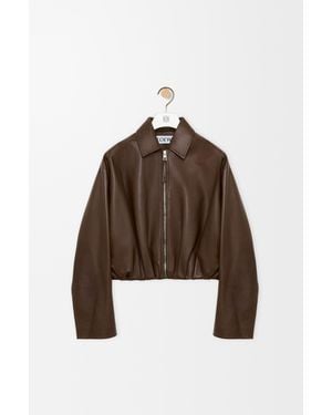 Loewe Draped Jacket - Brown