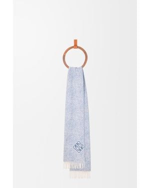 Loewe Anagram Scarf - Blue