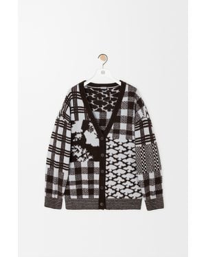 Loewe Cárdigan En Lana Mujer - Negro