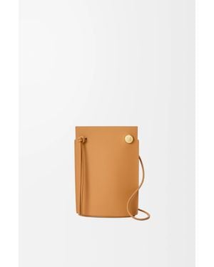 Loewe Pebble Dice Pocket In Classic Calfskin - White