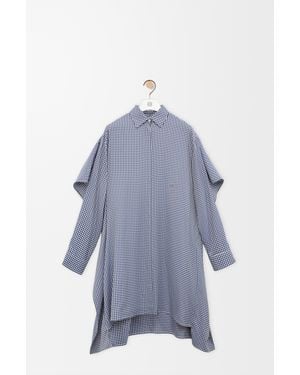 Loewe Cape Dress - Blue
