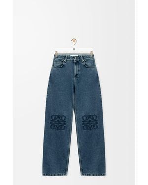 Loewe Anagram Baggy Jeans - Blue