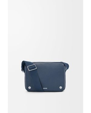 Loewe Medium Pebble Messenger Bag - Blue