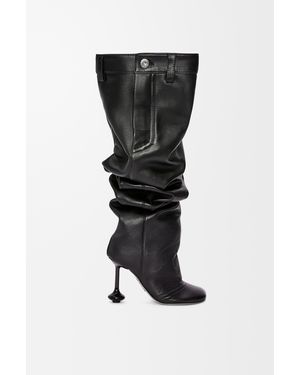 Loewe Bota Toy Panta En Piel Napa De Cordero Mujer - Negro