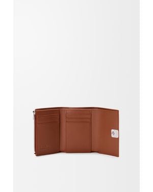 Loewe Anagram Small Vertical Wallet - Brown