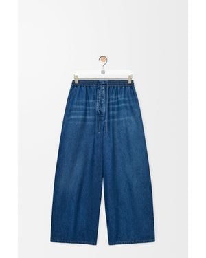 Loewe Pantalón Cropped En Denimsize Hombre - Azul