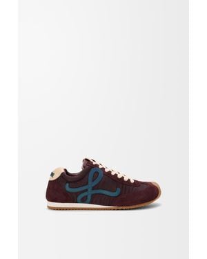 Loewe Ballet Runner 2.0 En Nailon Y Piel De Becerro Mujer - Blanco
