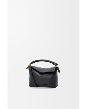 Loewe Mini Puzzle Edge Bag - Black